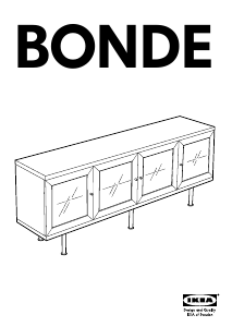 Käyttöohje IKEA BONDE Kaappi
