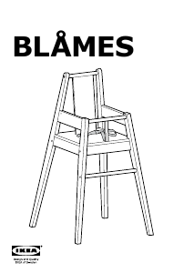 Manual IKEA BLAMES Scaun înalt copii