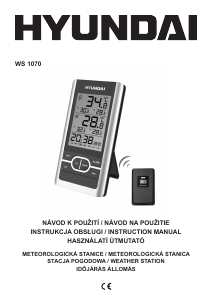 Bruksanvisning Hyundai WS 1070 Väderstation