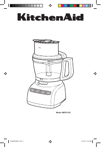 Brugsanvisning KitchenAid 5KFP1335BAC Køkkenmaskine