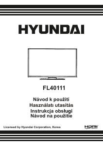 Návod Hyundai FL40111 LED televízor