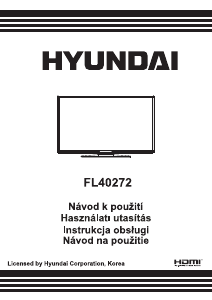 Manuál Hyundai FL40272 LED televize