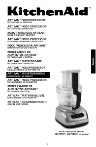 Käyttöohje KitchenAid 5KFPM775EER Keittiön monitoimikone