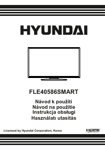Manuál Hyundai FLE40586SMART LED televize