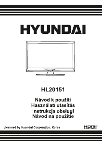 Manuál Hyundai HL20151 LED televize
