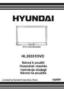 Manuál Hyundai HL20351DVD LED televize