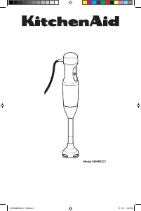 Bedienungsanleitung KitchenAid 5KHB2571EAC Stabmixer