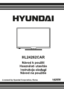 Návod Hyundai HL24262CAR LED televízor