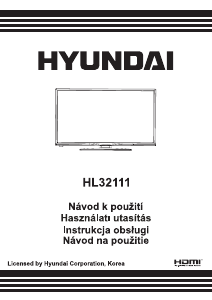 Használati útmutató Hyundai HL32111 LED-es televízió