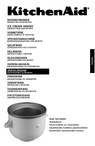 Käyttöohje KitchenAid 5KICA0WH Jäätelökone