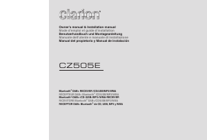 Bruksanvisning Clarion CZ505E Bilradio