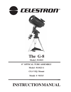 Bruksanvisning Celestron The G8 Teleskop