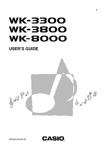 Handleiding Casio WK-3300 Toetsenbord