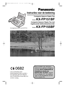 Handleiding Panasonic KX-FP155BFW Faxapparaat
