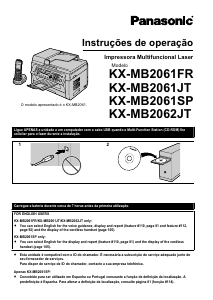 Manual Panasonic KX-MB2061SP Impressora multifunções