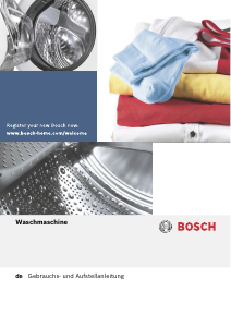 Bedienungsanleitung Bosch WOR20156 Waschmaschine