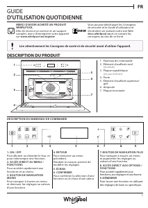 Mode d’emploi Whirlpool W7 MW461 NB Micro-onde