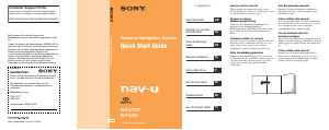Manuale Sony NV-U52G Navigatore per auto