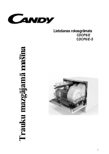 Rokasgrāmata Candy CDCP 6 /ES-07 Trauku mašīna