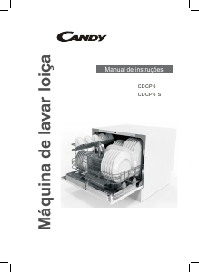 Manual Candy CDCP 6S Máquina de lavar louça