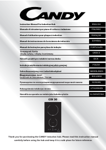 Manual Candy CDI 3013/E-47 Máquina de lavar louça