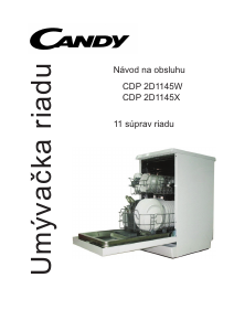 Návod Candy CDP 2D1145X Umývačka riadu