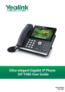 Manual Yealink SIP-T48G IP Phone