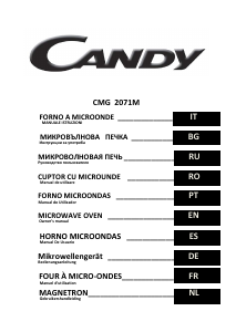 Manual de uso Candy CMG 2071 M Microondas