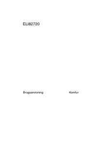 Brugsanvisning Voss-Electrolux ELI82720RF Komfur