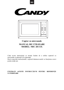 Manual Candy MIC 201 EX Cuptor cu microunde