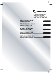 Manual de uso Candy MICG 25GD FN-19 Microondas