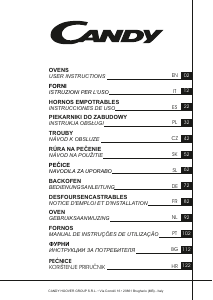 Priručnik Candy FCPKS816X/E Pećnica