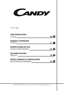Manual de uso Candy FCS 100 X/E Horno