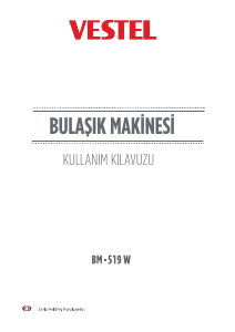 Kullanım kılavuzu Vestel BM-519 W Bulaşık makinesi