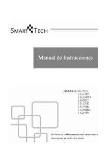 Manual de uso Smart-Tech LE-2822 Televisor de LED
