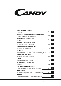 Manual Candy OCNTA05I WIFI Forno