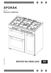 Návod Candy CG3E966CMB/E Sporák