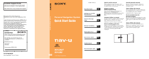 Handleiding Sony NV-U82S Navigatiesysteem