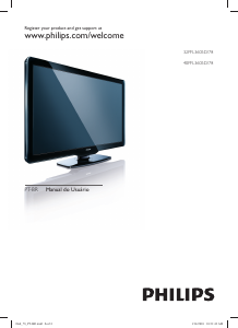 Manual Philips 40PFL3605D Televisor LED