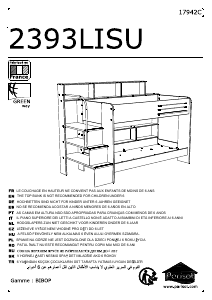 Instrukcja Parisot 2393LISU Łóżko piętrowe