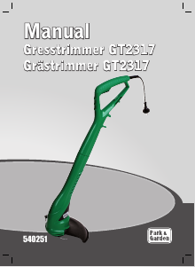 Bruksanvisning Park and Garden GT2317 Gresstrimmer