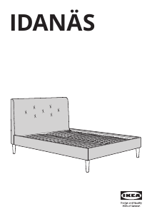 Használati útmutató IKEA IDANAS (180x200) Ágykeret