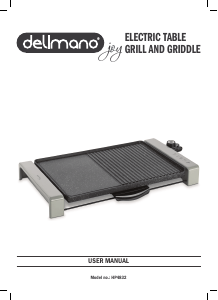 Használati útmutató Delimano HP4832 Asztali grillsütő