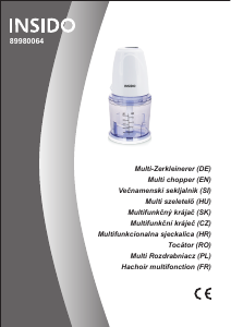 Instrukcja Insido 89980064 Rozdrabniacz kuchenny