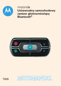 Instrukcja Motorola T605 Zestaw głośnomówiący