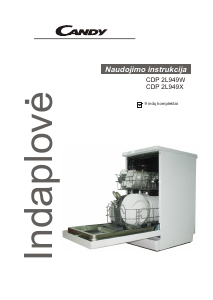 Vadovas Candy CDP 2L949W Indaplovė