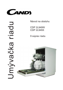 Návod Candy CDP 2L949W Umývačka riadu