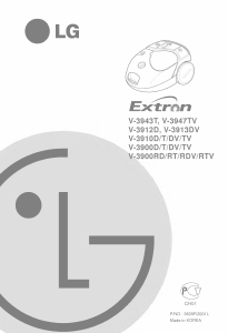 Εγχειρίδιο LG V-3900RT Ηλεκτρική σκούπα