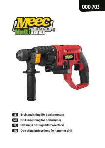 Bruksanvisning Meec Tools 000-703 Borhammer