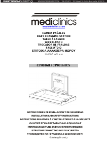 Manual Mediclinics CP0016HCS Trocador de bebé